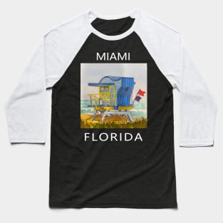 Miami Florida - Welshdesigns Baseball T-Shirt